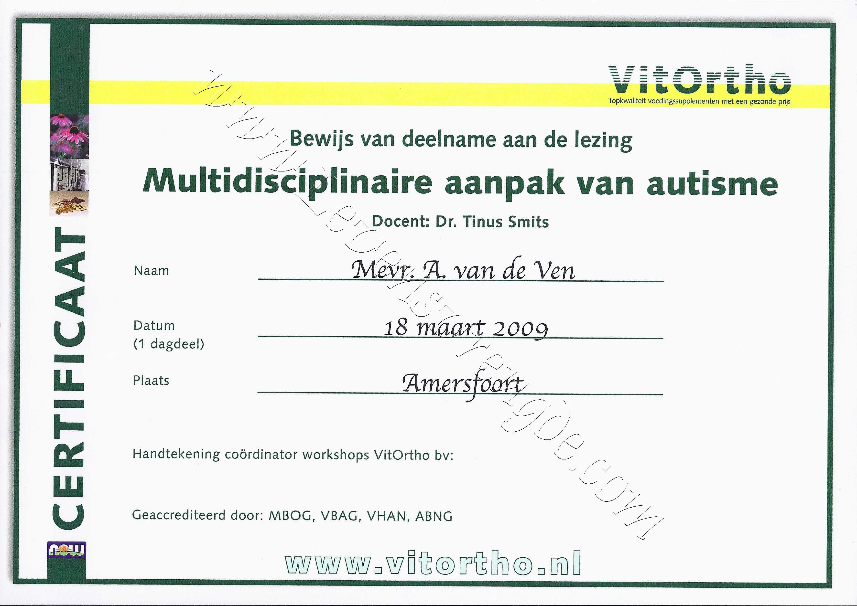 Multi-disciplinaire aanpak Autisme